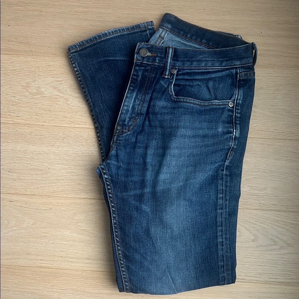 Banana Republic Men's Deep Indigo Slim Straight Jeans